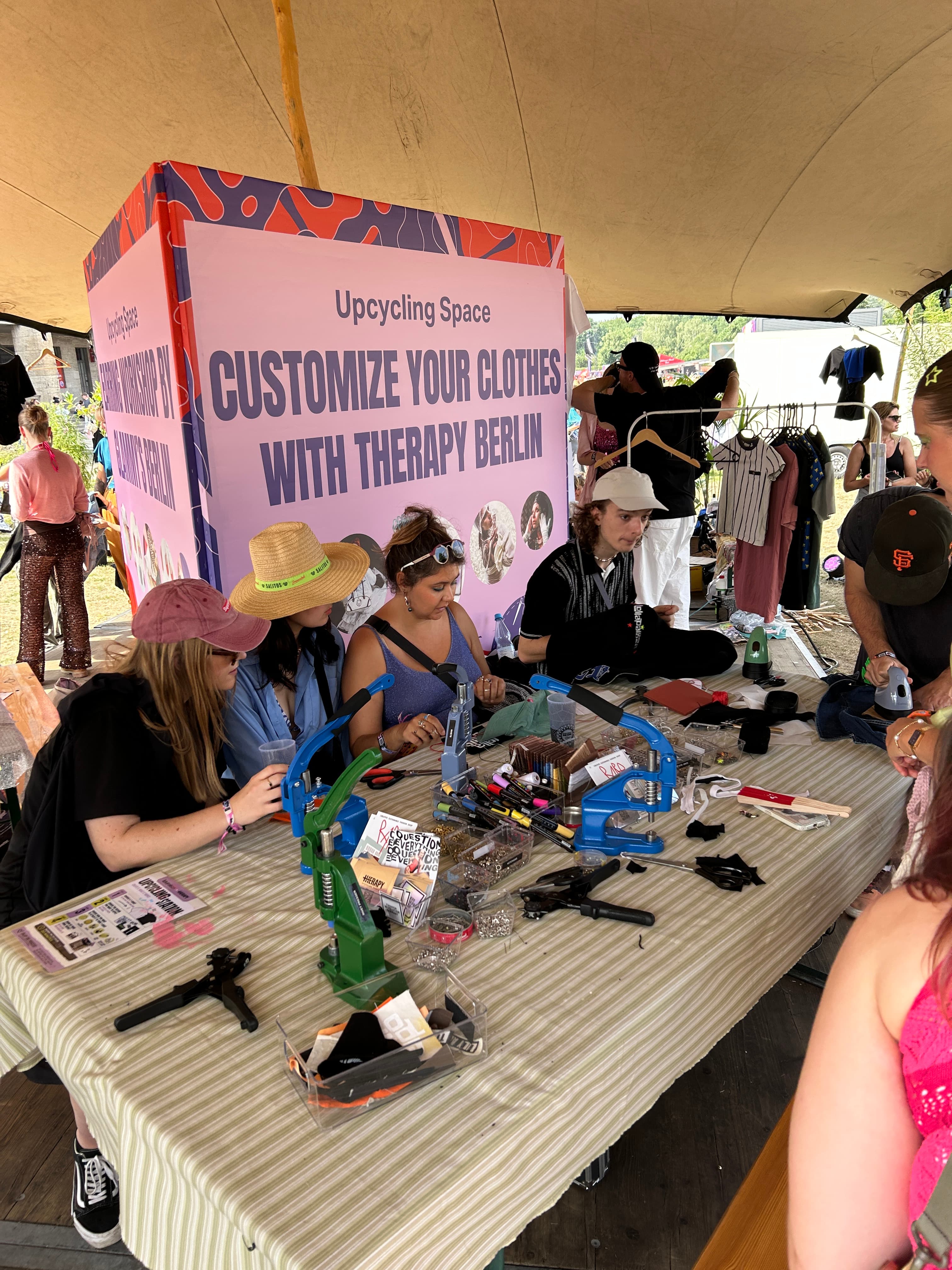 Upcycling Space installation at Lollapalooza